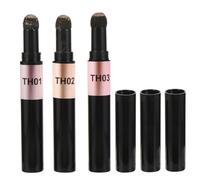 CIYODO 3pcs Glitter Manicure Pen with Mirror Effect Powder for Nail Art Golden Solid Cushion Design Easy Application High Color Rendering Sparkling Pigment Powder for Nails