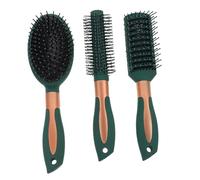 CIYODO 3pcs Hair Comb Detangling Brush Kit Curved Vented Massage Scalp Stimulating Comb Set for Curly Hair Grooming and Improved Circulation