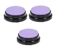 CIYODO 3pcs Interactive Recording Button for Dogs Wear-resistant Dog Communication Toy Sounds for Puppy Training and Playtime