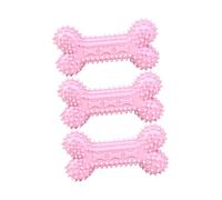 CIYODO 3PCS Large Cartoon Pet Chew Durable Bone Shaped Molar Rods for Dogs Random Colors for Chewing Prevent Boredom Promote Healthy Teeth and Gums Random Color
