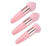 CIYODO 3Pcs Makeup Sponge Applicator with Handle Pens for Face Powder and Foundation Lightweight Breathable Soft Sponges for Smooth Blush and Concealer Application Comfortable Grip Design