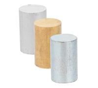 CIYODO 3pcs Metal Cylinder Set Copper Iron Aluminum Density Cylinders for Physics Lab Specific Gravity and Volume Investigation Teaching Aid for Schools and Educational Experiments