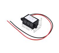 CIYODO 3pcs Mini Dc Voltmeter Two-wire Voltage Tester for Automotive and Battery Circuit Testing with Reverse Polarity Protection Compact Design