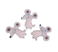 CIYODO 3pcs Plush Mouse for Cat with Catnip Interactive Big Ear Teaser Durable Safe Cat Playing Props Funny Design to Prevent Scratching Furniture