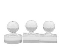 CIYODO 3pcs Powder Press Blush Makeup Tool Eyeshadow Disc Repair Eyeshadow Applicator Stamper Empty Eye Shadow Press Tool Transparent