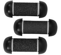 CIYODO 3pcs Replacement Electric Callus Remover Roller Heads for Feet Pedicure Kit Extra Coarse Black Sanding Rollers Material Gentle Exfoliation for Rough Skin Removal