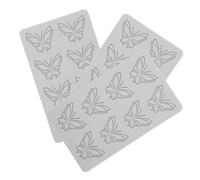 CIYODO 3pcs Silicone Fondant Lace Mats with Artistic Butterfly Patterns for DIY Cake Decorating Molecular Gastronomy and Chocolate Making Easy Clean Embossing Molds for Elegant Wedding