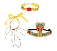 CIYODO 3pcs Snake Headband Bracelet Set Egyptian Costume Accessories for Women Cosplay Halloween Carnival Cleopatra Costume