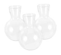 CIYODO 3Pcs Transparent Hanging Hydroponic Glass Planter Bottles with High Borosilicate Glass for Home Decor Office Garden and Wedding Display Suitable for Plant Cuttings and Watering