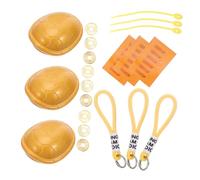 CIYODO 3pcs Turtle Shell Decor Chinese Feng Shui Luck Statue with Ching for Wealth Health Portable Divination Prop for Enhanced Concentration and Comfort