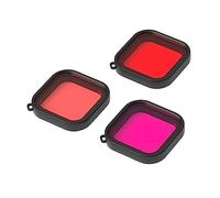 CIYODO 3pcs Underwater Camera Case Lens Filters Dive Camera Housing Scratch-resistant Random Color
