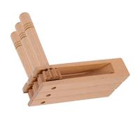 CIYODO 3PCS Wooden Castanet Clapper Long Handle Educational Percussion Instrument for Kids Fun Rhythm Toy for Children