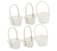 CIYODO 3sets Mini Woven Baskets for Crafts Photo Props and Decorative Storage Portable and Versatile for Home and Hobby Use