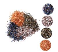CIYODO 4 Packs Nail Art Rhinestones Multi-Color Micro Drill Tips DIY Manicure Accessories for Salon and Home Use Fine Crystal Gems for Natural and False Nails Decoration