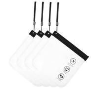 CIYODO 4 Pcs Clear Travel Toiletry Bags Airport Security Liquid Bags TSA Approved Transparent EVA Makeup Pouches with Seal Strip for Women Men