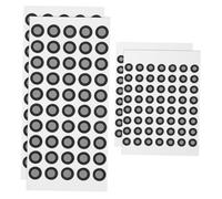 CIYODO 4 Sheets Scanning Marker Dots Stickers with Black Reflective Tracking Points Diffuse Reflective Markers for Handheld Scanner Positioning Compatible with Shining Medical Research