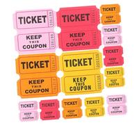 CIYODO 400pcs Raffle Tickets Roll Entrance Tickets for Events Parties Classroom Rewards for Raffles Door Prizes Social Gatherings Pink Red Orange Yellow
