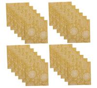 CIYODO 40pcs Gold Rose Floral Disposable Paper Napkins Soft Absorbent Guest Hand Towels for Bathroom Wedding Bridal Shower Shower Tea Party Birthday Decorations