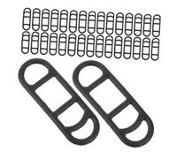 CIYODO 40pcs Silicone Bike Light Mount Bands Elastic Cycling Straps for Flashlight and Taillight Fixing Reusable Silicone Cord for Mountain and Road Bikes Compact Accessories for Secure