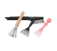 CIYODO 4pcs Airbag Comb Cleaning Tool Wooden Handle Hair Removal Cleaner Brush for Home and Salon Use Deep Cleaning Comb Brush Cleaner