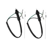 CIYODO 4pcs Atv Motorcycle Rear Foot Brake Switch Wire with Spring Off-road Brake Stop Light Switch Kit for Quad Easy Install and Weather Resistant