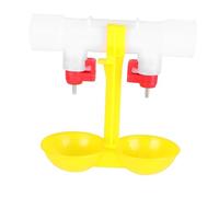 CIYODO 4pcs Ball Valve Chicken Water Fountain Steel Ball Automatic Drinking Bowl for Chickens Pigeons Birds Quails