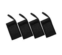 CIYODO 4Pcs Black Nylon Soap Saver Bags with Drawstring for Shower and Travel Lightweight Foaming Mesh Pouch for Exfoliating and Soap Storage for Family Use