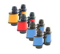 CIYODO 4pcs Boy Girl Binoculars Telescope Set Educational Toy for Outdoor Exploration Random Plastic for Boys and Experiments and