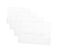 CIYODO 4pcs Butter Keeper for Fridge with Flip Lid Reusable Cheese Storage Containers for Refrigerator Mini Long Strip Freshness Boxes for Butter Blocks and Cheese Slices Easy Access