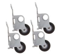 CIYODO 4pcs Cassette Deck Pinch Roller Replacement Iron Frame and Rubber Material, Compact Design and Durability for Tape Recorder Repair and Audio Equipment