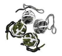 CIYODO 4Pcs Cat Scratching Ball Interactive Pet Supplies for Kittens Cats Bell Design Durable Scratchers for Indoor Play Prevents Furniture Damage