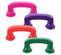 CIYODO 4pcs Colored Whisper Phones Auditory Feedback Reading with Safe Rounded Edges Abs Fun Speech Therapy Aid for Early Readers