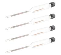 CIYODO 4pcs Dairy Density Meter Milk Analyzer Milk Processing Hydrometer Kitchen Supplies Measure Supply Dairy Testing Meter Hydrometer for Kitchen Tester Transparent