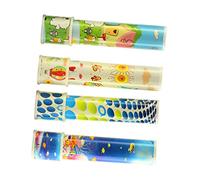 CIYODO 4Pcs Educational Kaleidoscope Fun Cognitive Plaything for Vision Hand Eye Coordination Development Random Patterns for Birthdays Party Bag Fillers