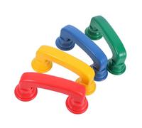 CIYODO 4pcs Educational Phone Auditory Feedback Receiver for Speech Development Safe Design Blue Yellow Dark Green for Parent Play and Skill Building