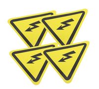 CIYODO 4pcs Electrical Labels Safety Warning Stickers for Electrical Equipment Labs and Factories High Voltage Caution Signs