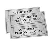 CIYODO 4pcs Employees Only Sign Stickers for Office Doors Walls Self-adhesive PVC Staff Access Decals Minimalist Design for Workplace Security and Public Areas