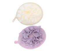 CIYODO 4pcs Exfoliating Shower Scrubbers with Elastic Hand Straps Soft Bath Balls for Deep Cleansing Body Skin Care Quick-Drying Lanyard Hanging Design Suitable for Men and Women Bathing