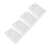 CIYODO 4pcs Frosted Plastic Partition Board Transparent Planner Dividers Monthly Planner Refills 2026 Calendar Folder Refills A5 Inserts Binder Tabs Dividers Clear Binder