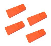CIYODO 4pcs Heavy-Duty Plastic Logging Felling Wedges Woodcutting Chocks with Serrated Barbs for Tree Direction Control and Chainsaw Safety in Timber Cutting