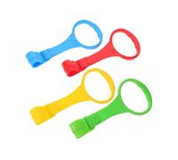 CIYODO 4pcs Hold Hands on The Anti-Fall Fence Mobile Hanger Weaning Walking Assist Tools Pull Hanging Safety Stand Ring Bed Hand Rings Walking Plastic