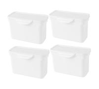 CIYODO 4pcs Laundry Powder Storage Boxes with Lids Reusable Chic Containers for Washing Tablets and Detergent Beads Spacious Multifunctional Holders for Home Laundry Organization