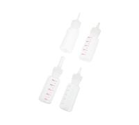 CIYODO 4pcs Little Kitten Milk Bottles Newborn Pet Feeding Bottles for Puppies Squeezy Pet Supplies
