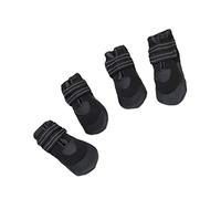 CIYODO 4pcs Little Pet Dog Puppy Anti-slip Luminous Rain Boots Candy Colors Rubber Waterproof Shoes Size 1