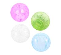 CIYODO 4pcs Mini Hamster Exercise Balls Silent Rolling Wheel Small Animal Activity Lightweight Easy to Clean for Indoor Outdoor Pets
