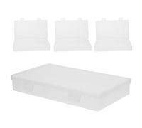 CIYODO 4pcs Money Tray for Lid Compact Banknote Box and Currency Container for Coins Bills Credit Cards Portable Cash Storage Organizer for Office Home School Use