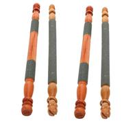 CIYODO 4pcs Natural Bird Perch Stands with Rough Sanded Surface for Beak and Claw Grinding Cage Accessories for Cockatiels Lorikeets Conures and Parakeets Comfortable Resting Stick