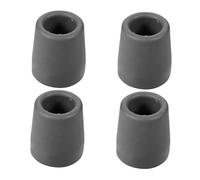 CIYODO 4pcs Non-Slip Cane Tips with Aluminum Insert Anti-Slip Crutch and Walker Replacement Ends for Enhanced Stability Safety Cane End Caps for Crutches and Walking