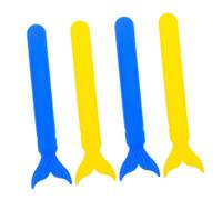 CIYODO 4pcs Pediatric Tongue Depressors Fish Tail Design Oral Muscle Trainer for Food-grade Plastic Tongue Strengthening Tool for Speech and Feeding Therapy