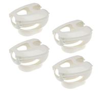 CIYODO 4pcs Pigeon Medicine Feeding Holder Fixed Frame Rack Plastic Bird Injection Stand for Racing Pigeons with Foot Ring White Pet Supplies